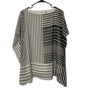 Calvin Klein Flowy Striped Blouse Top